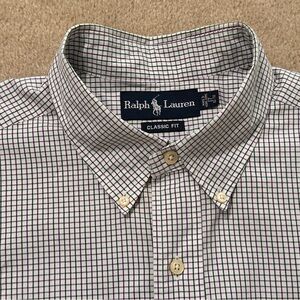 Ralph Lauren Classic Men’s Purple & Green Long Sleeve Shirt